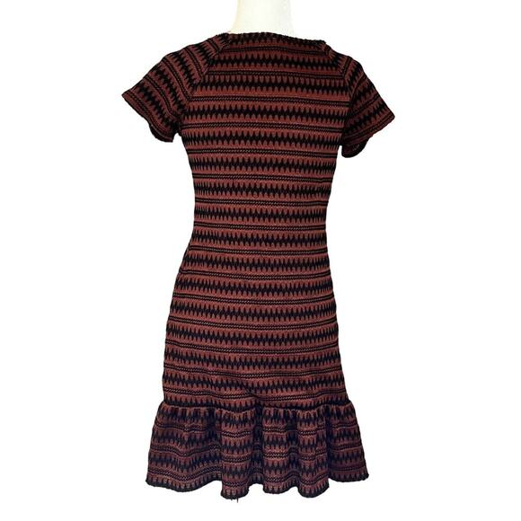 Free People Bodycon Knit Striped Short Sleeve Dress Size Large (a-24) - Picture 5 of 5